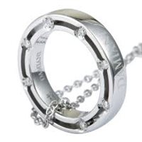 Collana Damiani D.Side in Oro bianco Diamante 0.11 Ct 20037093 - 20037093